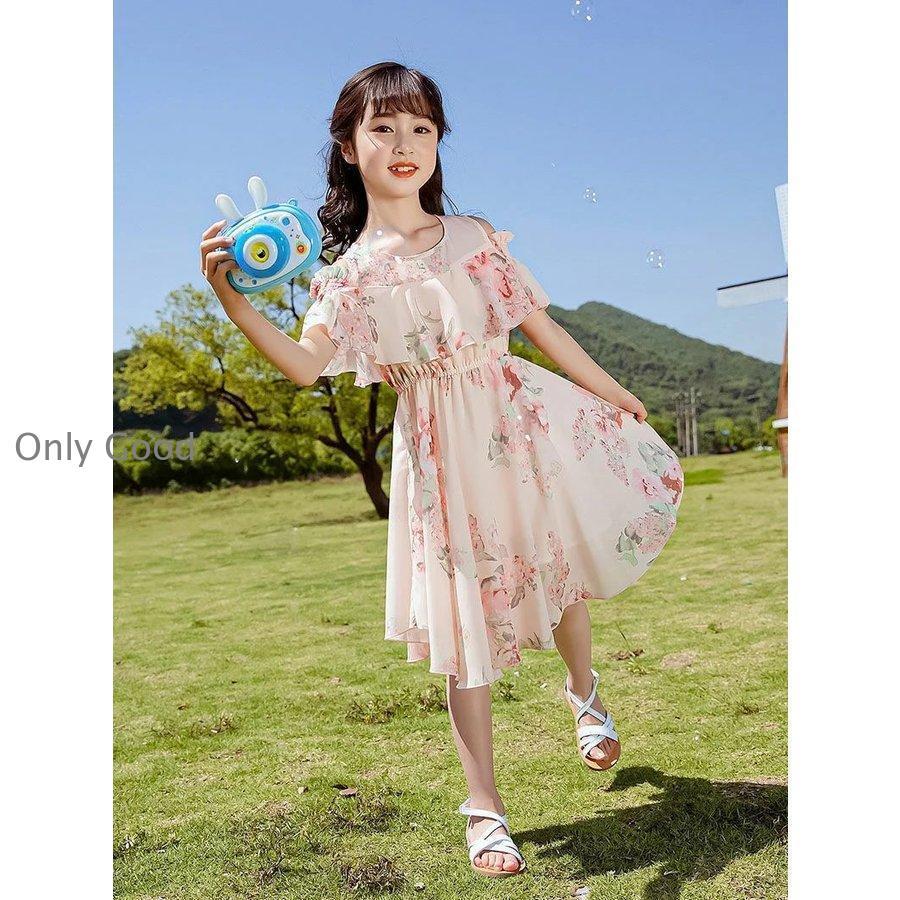 子供服 ワンピース 韓国子供服 キッズ 女の子 半袖ワンピース 花柄 