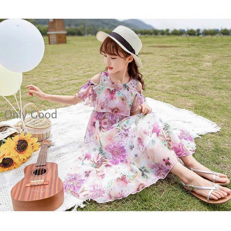 子供服 ワンピース 韓国子供服 キッズ 女の子 半袖ワンピース 花柄