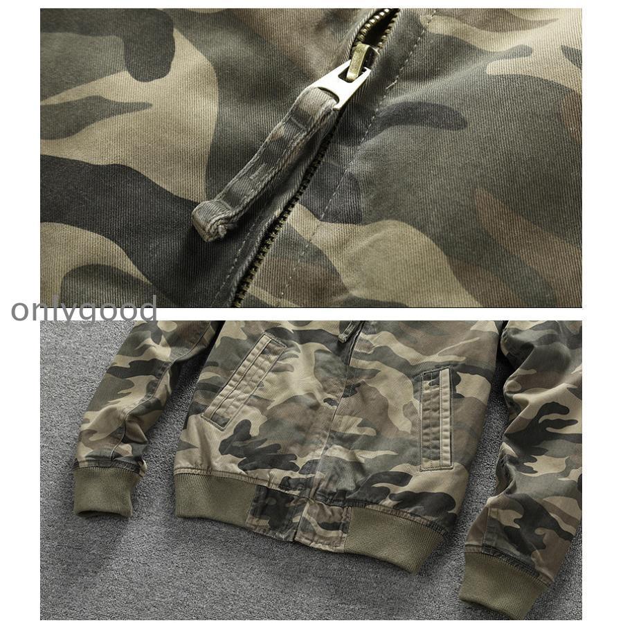 ミリタリージャケット ブルゾン メンズ 迷彩柄 カモフラ 無地 ワーク