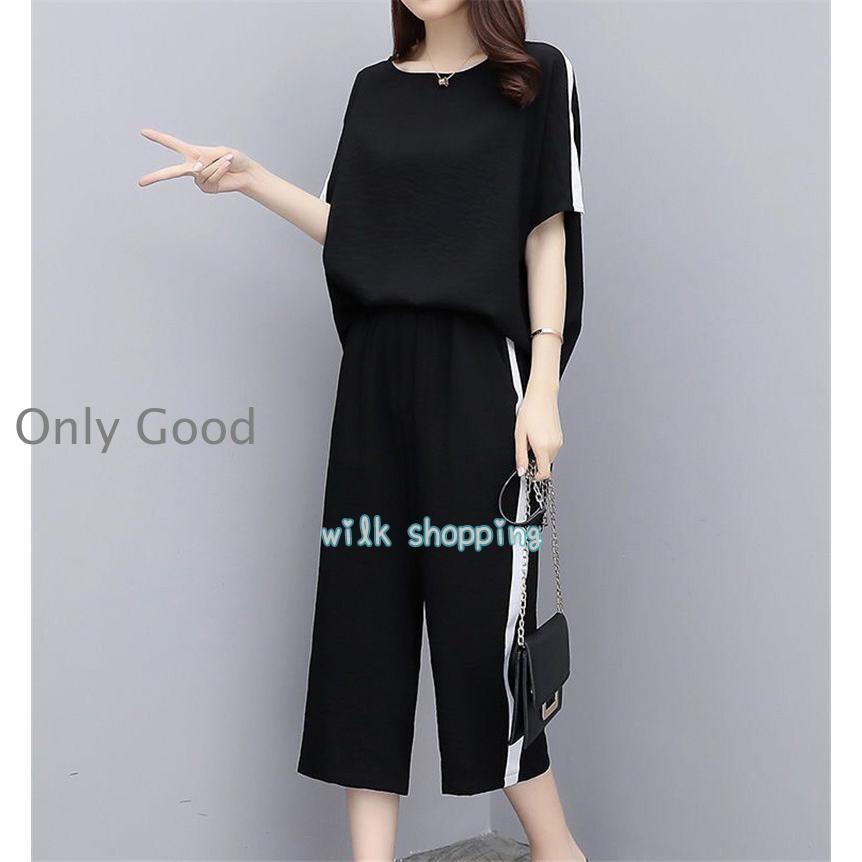 セットアップ レディース Tシャツ+パンツ 上下セット パンツスーツ