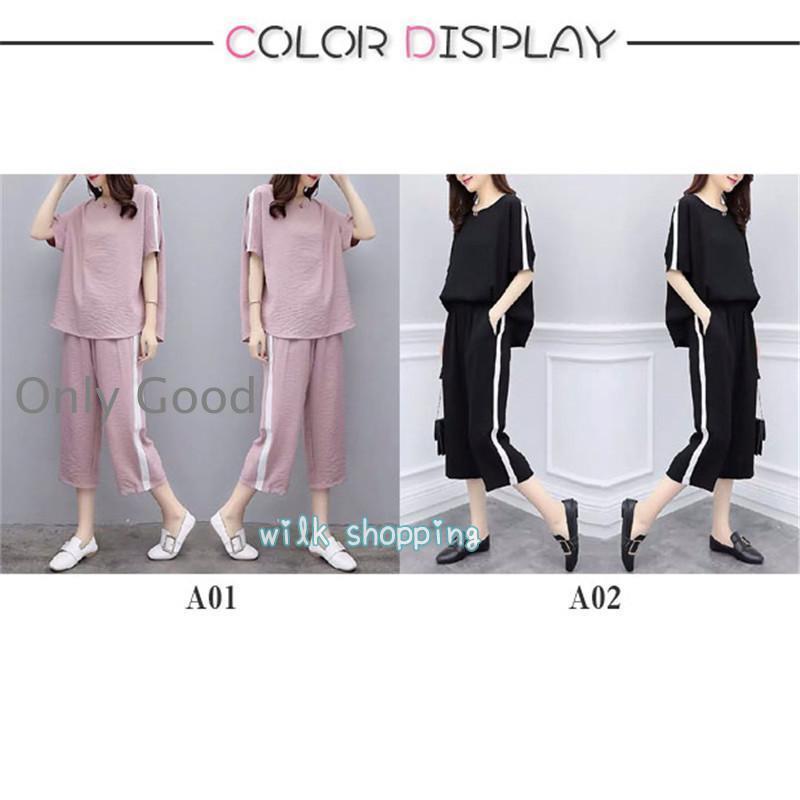 セットアップ レディース Tシャツ+パンツ 上下セット パンツスーツ