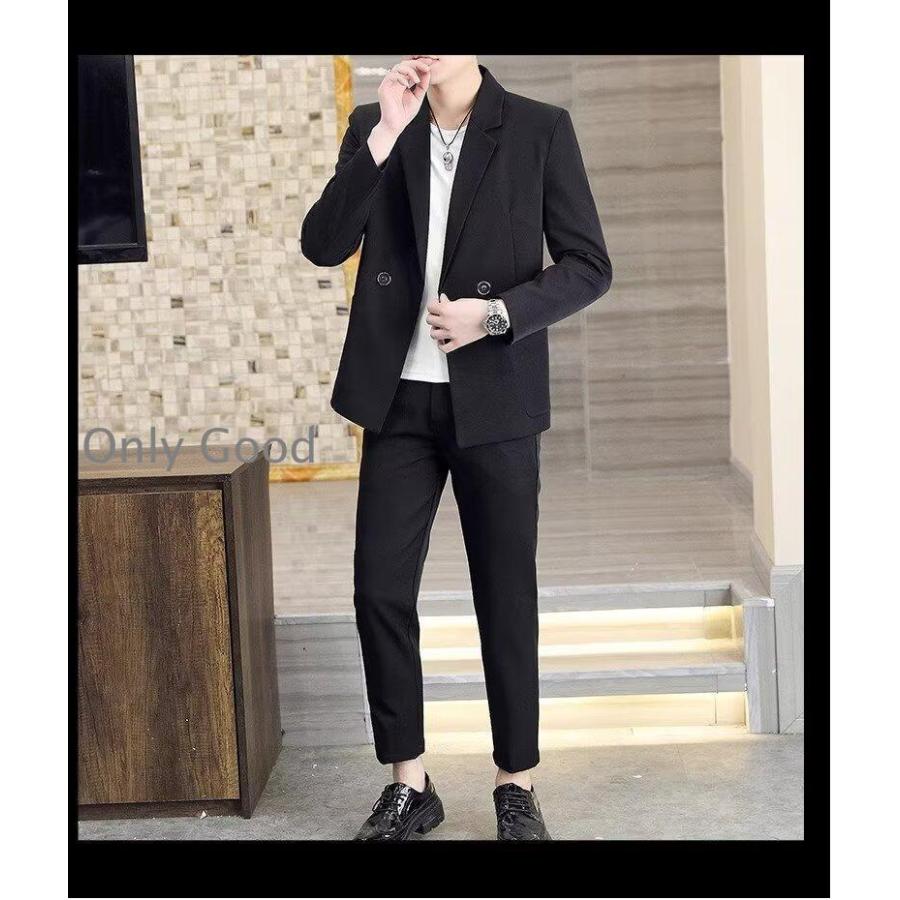 カジュアルスーツ メンズ セットアップ 上下セット サマースーツ