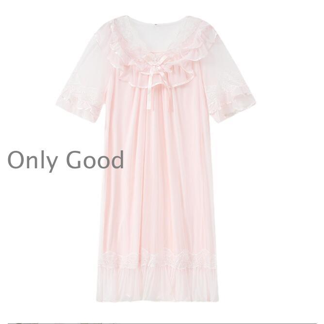 vintage たっぷりフリルとお花のレース ネグリジェ ワンピース ガウン