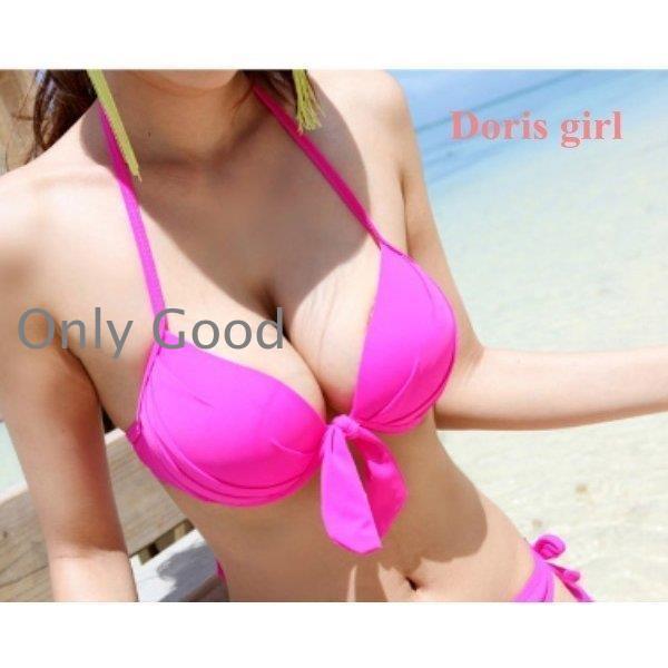 ビキニレディース水着ホルターネックセパレート無地スイムスイミング50