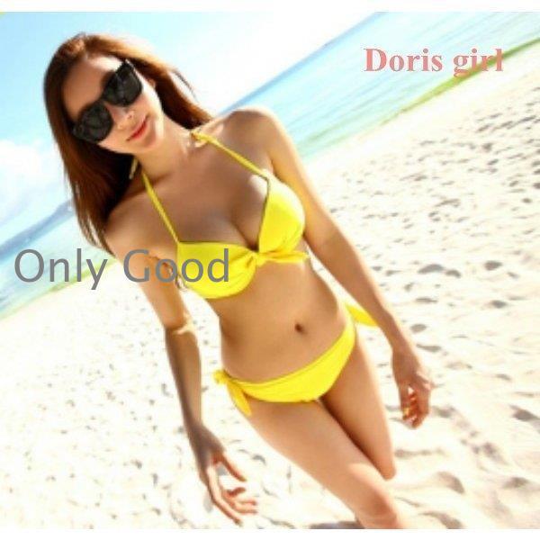 ビキニレディース水着ホルターネックセパレート無地スイムスイミング50