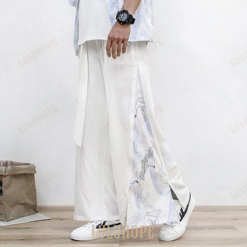 ワイドパンツ メンズ パンツ 袴パンツ サルエルパンツ ボトムス