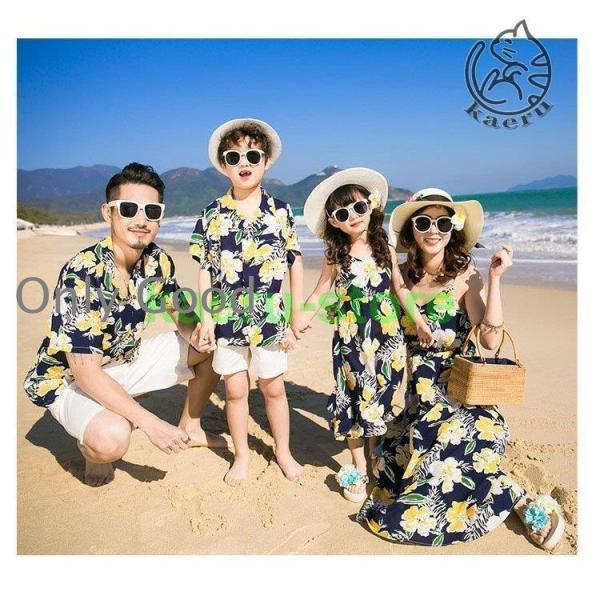 夏 アロハシャツ メンズキッズ親子 リンク コーデ 親子 ペアルック 