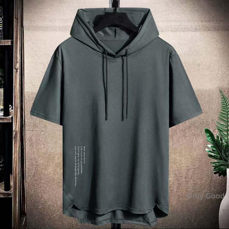 半袖パーカー メンズ パーカー トップス 半袖tシャツ プルオーバー