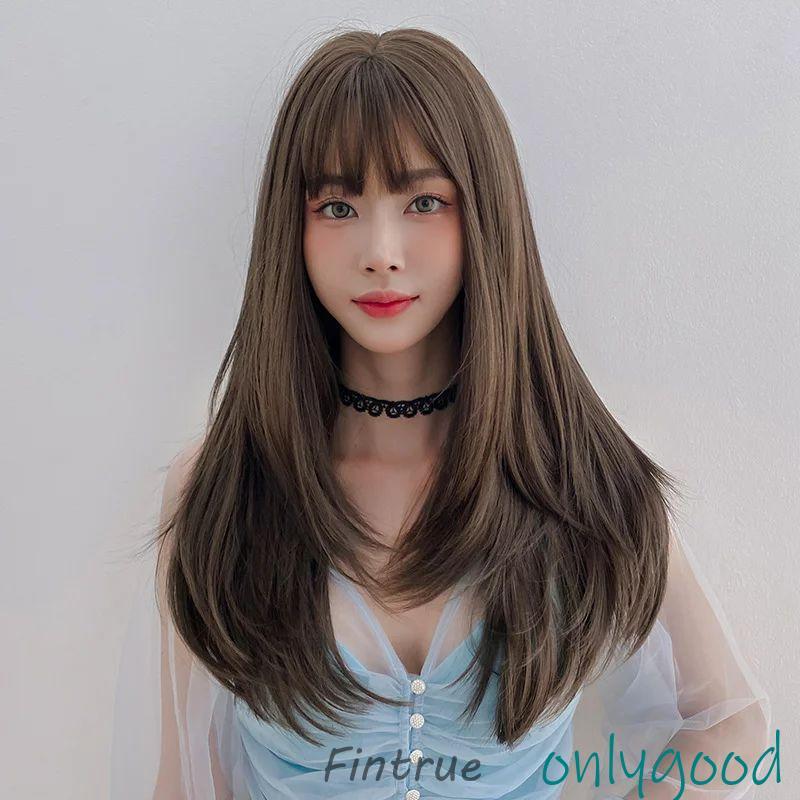 フルウィッグ ロング ストレート グラデーション 普段使い 自然 