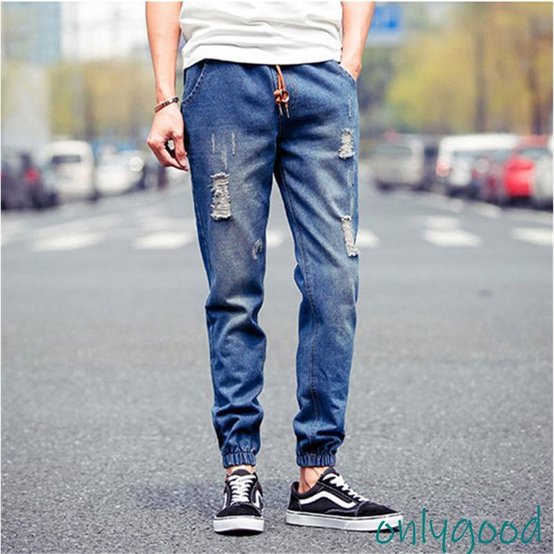 ダメージ加工がオシャレ ストレッチ スキニーデニム ジーンズ