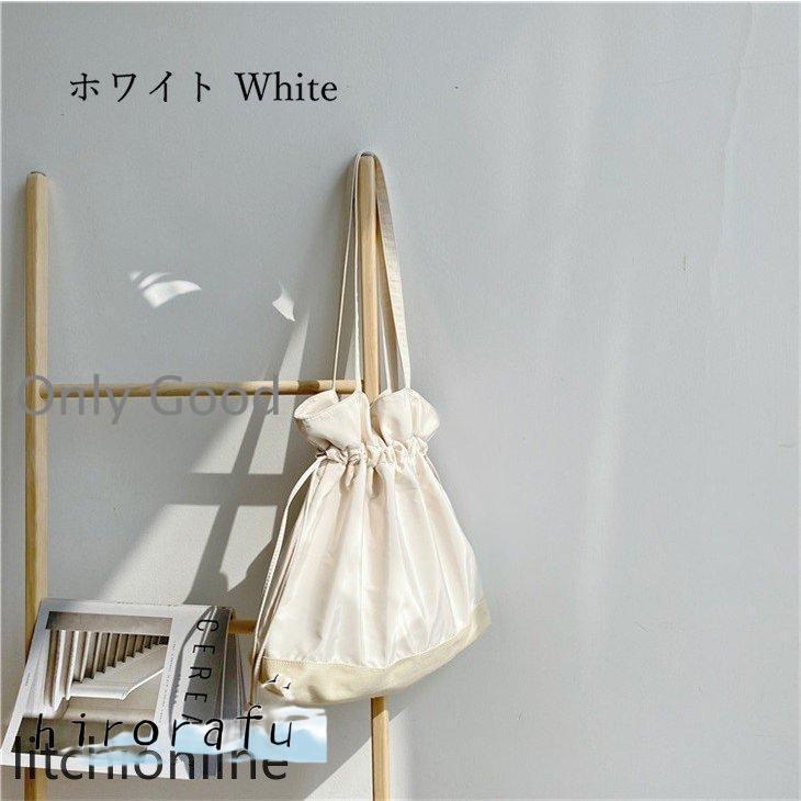 巾着 ショルダーバッグ レディース トートバッグ ナイロン 大容量 軽量