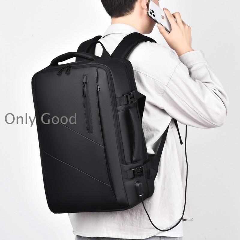 ビジネスリュック 3way マチ拡張 宿泊 拡張 PC リュック 多機能 撥水