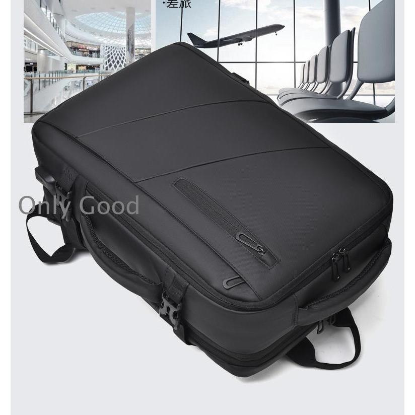 ビジネスリュック 3way マチ拡張 宿泊 拡張 PC リュック 多機能 撥水