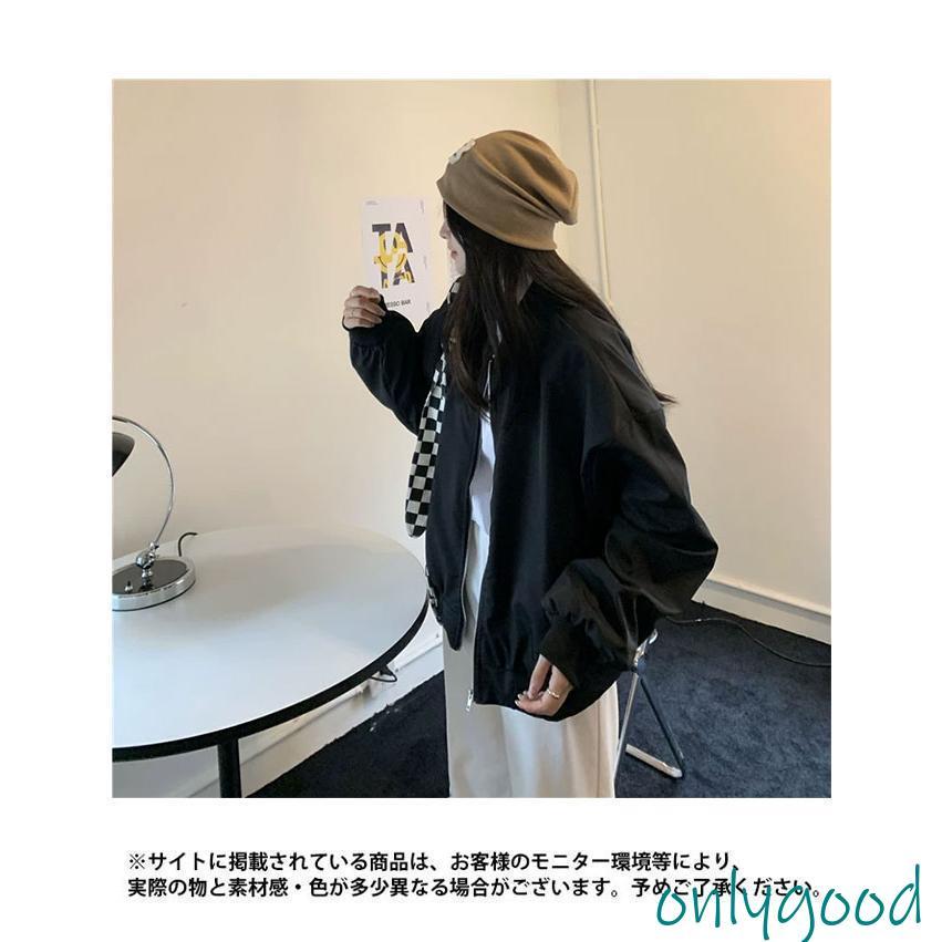 ジャケット 春 秋 レディース スタジャン ゆったり ブルゾン 体型