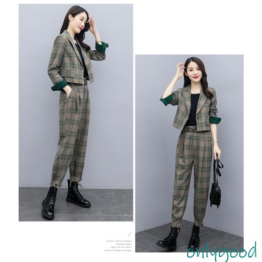 セットアップ レディース 春 秋服 パンツスーツ ジャケット チャック柄