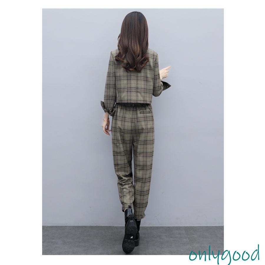 セットアップ レディース 春 秋服 パンツスーツ ジャケット チャック柄