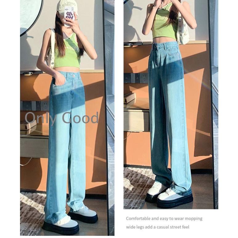 デニムパンツ レディースサイズ ストレート ゆったり 秋 夏 春 冬