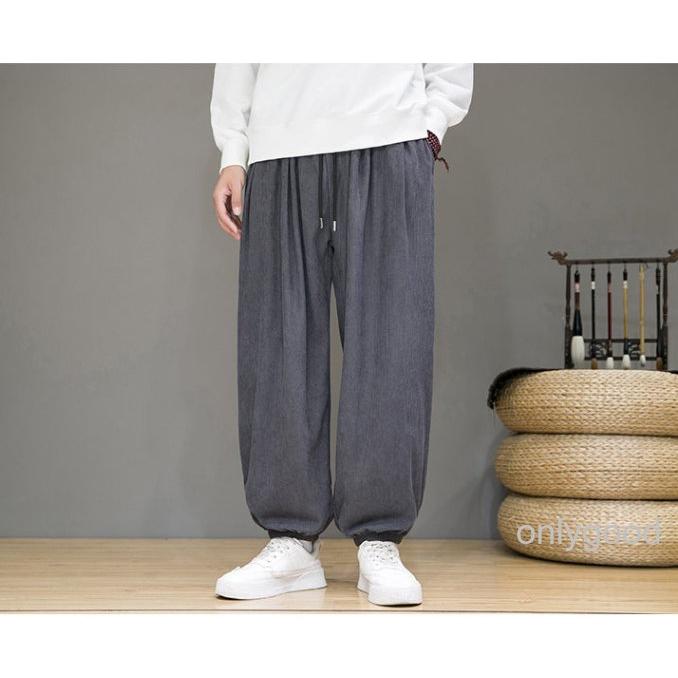 コーデュロイパンツ ノーマル 暖かい サルエルパンツ メンズ 秋 冬 カジュアルパンツ ゆったり イージーパンツ ボトムス 無地 ファッション ...