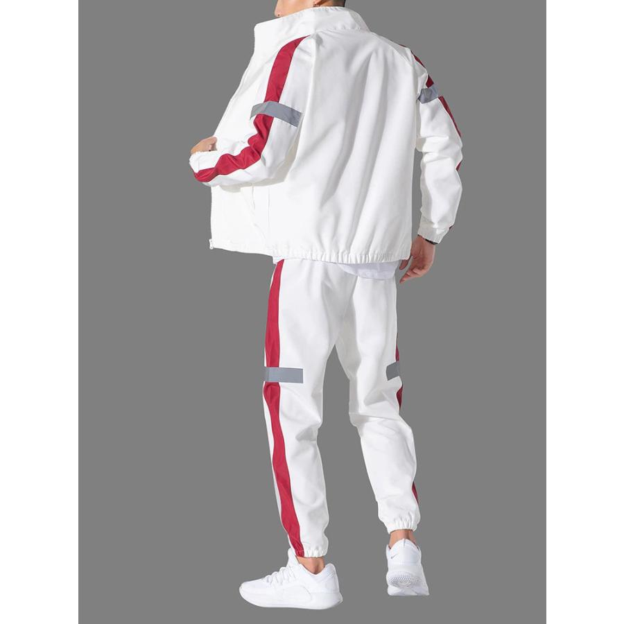 セットアップ メンズ 秋服 春物 ジップアップ パーカー ジャージ