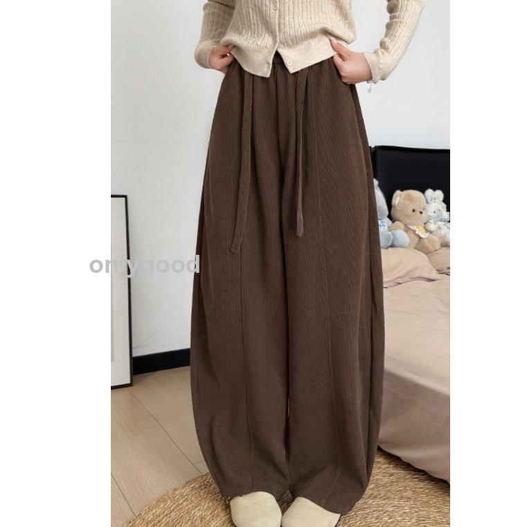 裏起毛ワイドパンツ ポケット付き 秋冬 体感+5℃ あったか カジュアル