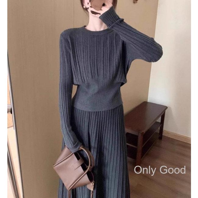ニット セットアップ レディース 30代 40代 秋冬 スカート 2点セット
