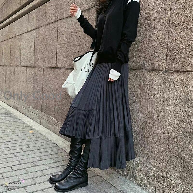 スカート ロング フレアスカート 切替スカート ボトムス 大きいサイズ