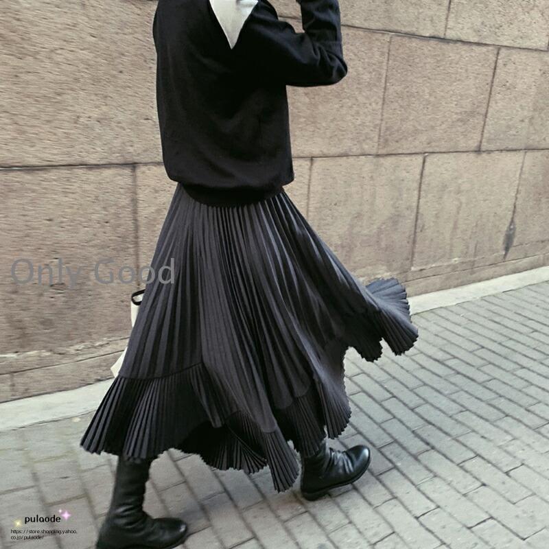 スカート ロング フレアスカート 切替スカート ボトムス 大きいサイズ