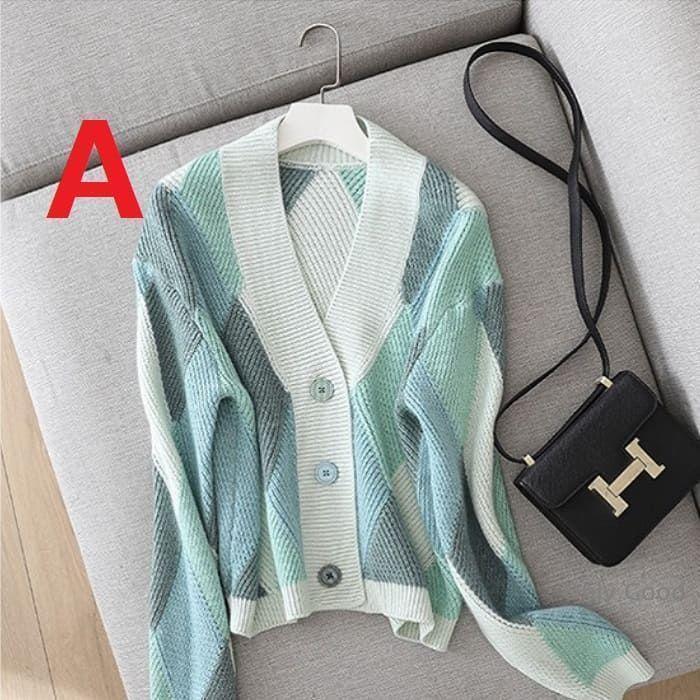 ニット カーディガン レディース アウター 40代 50代 60代 シニア 体型