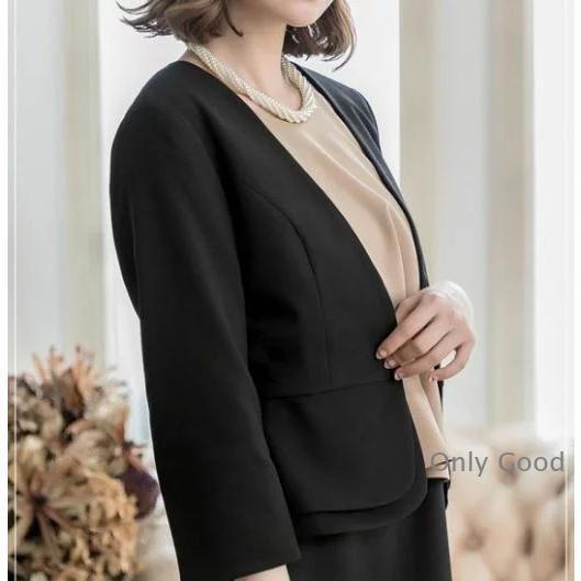 結婚式 ボレロ ジャケット ミセス 大きいサイズ 長袖 春 夏 秋 冬 黒