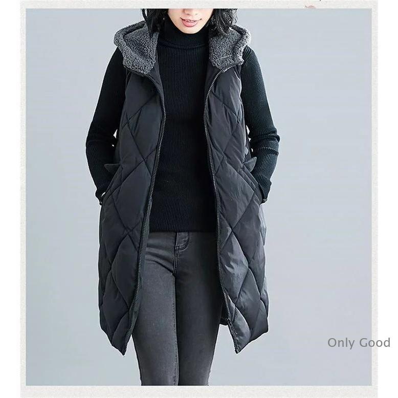 キルティングベスト ロングベスト ダウン レディース 中綿 ライト