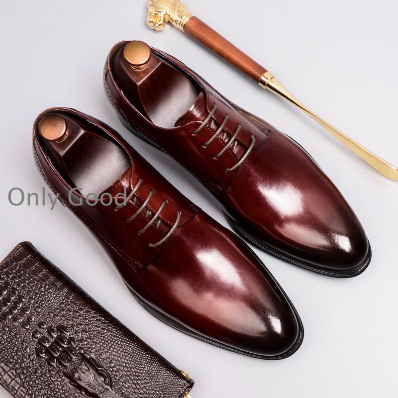 高品質牛革ストレートチップビジネスシューズ本革メンズ革靴メンズ通気