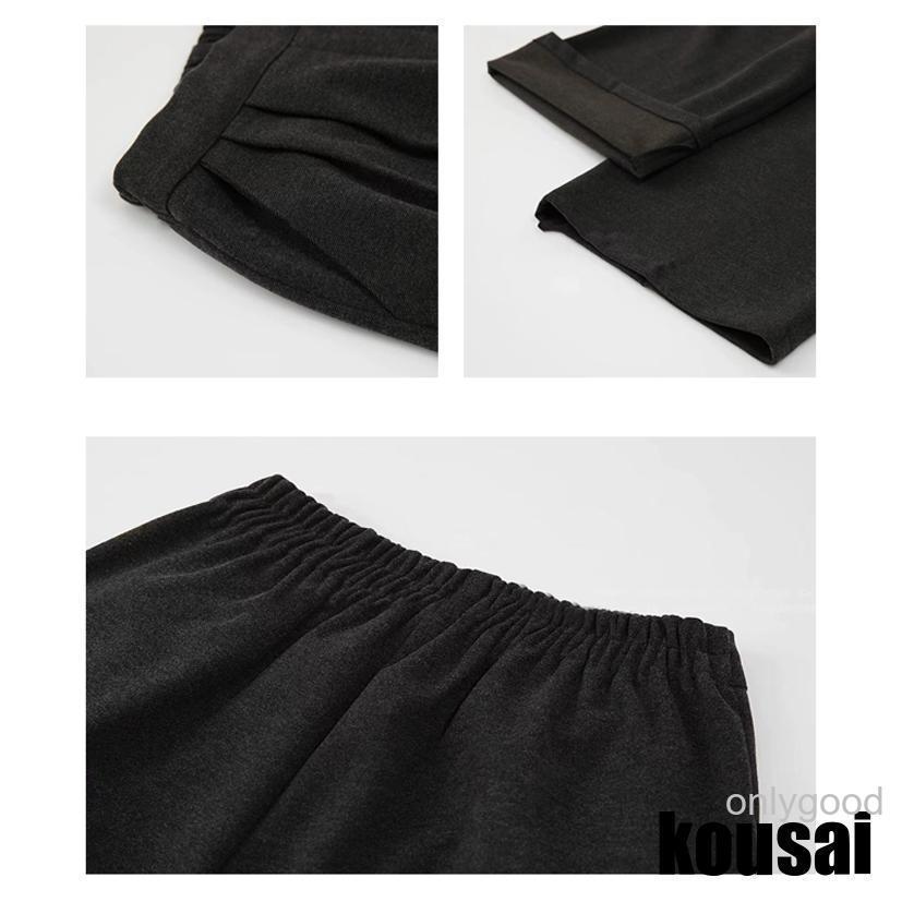 ウール調 ガウチョパンツ レディース 秋 冬 ガウチョ パンツ 低身長