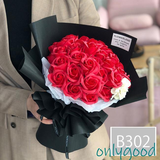 スタンディング ソープフラワー 造花 花束 アレンジメント ブーケ バラ