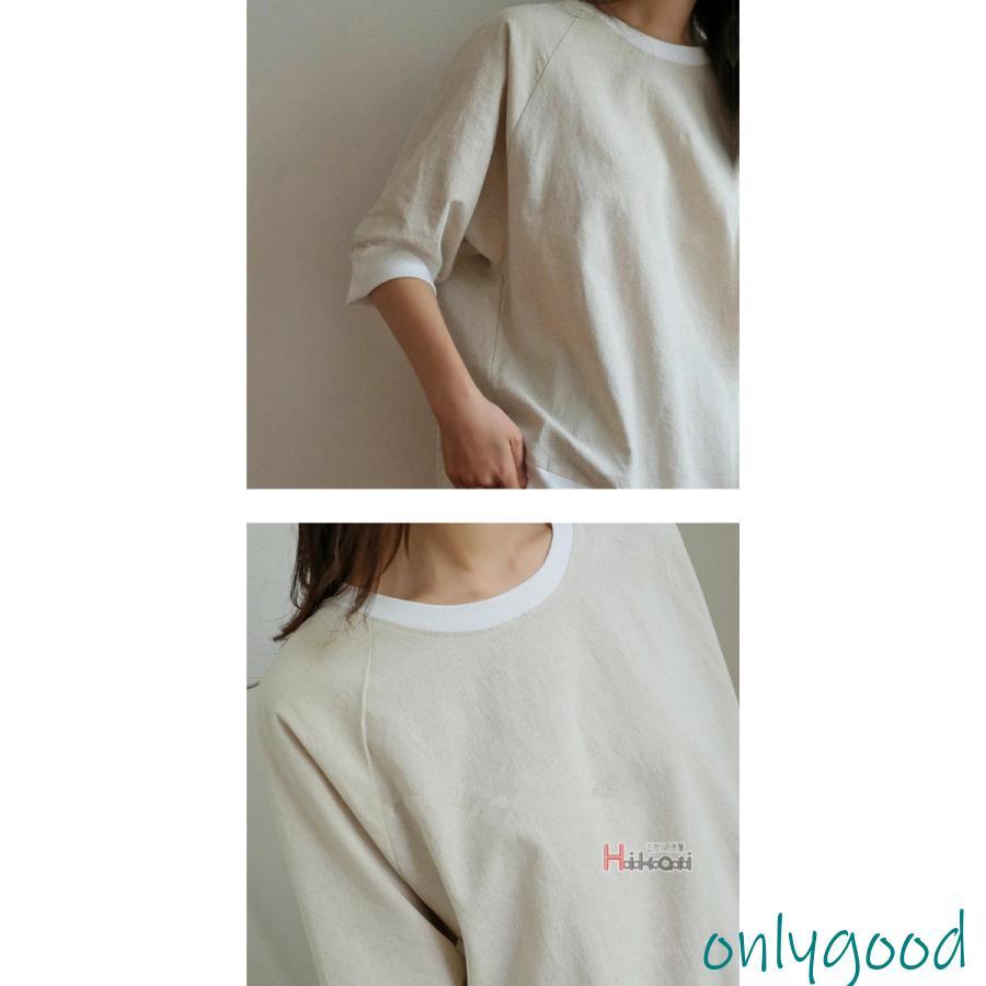 七分袖 カットソー レディース 7分袖Tシャツ オーバーサイズ トップス