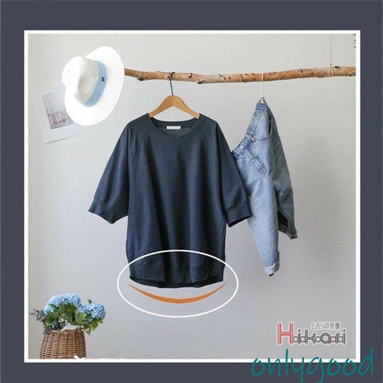 七分袖 カットソー レディース 7分袖Tシャツ オーバーサイズ トップス