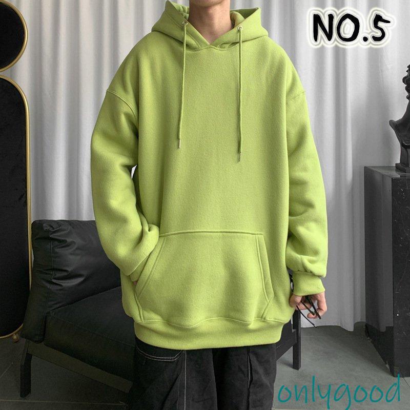 原宿風パーカーメンズ2023プルオーバーパーカ大きいサイズ長袖