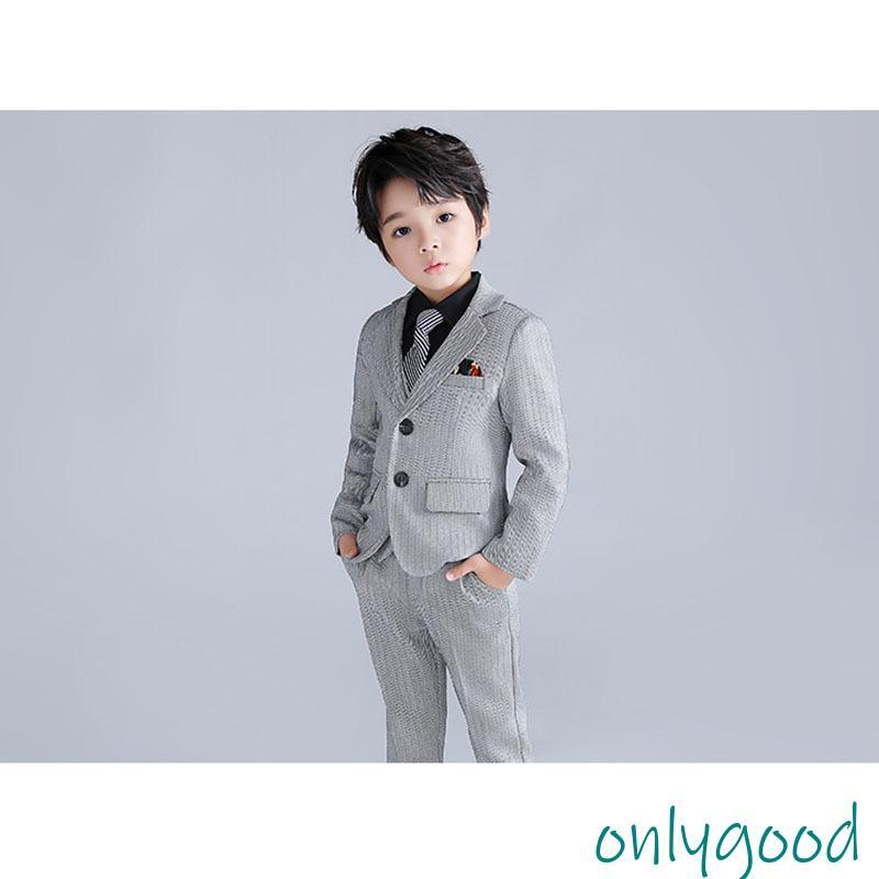 子供スーツ タキシード男の子ストライプ セットアップ スーツセット