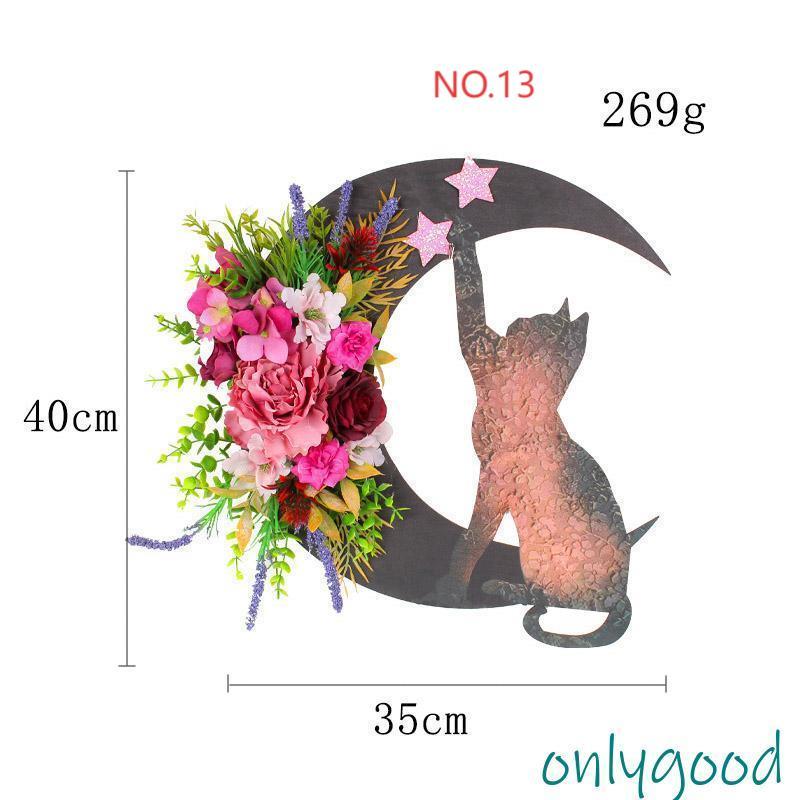 リース 玄関 ナチュラルリース パーティ ドア 飾り ウェルカム 造花
