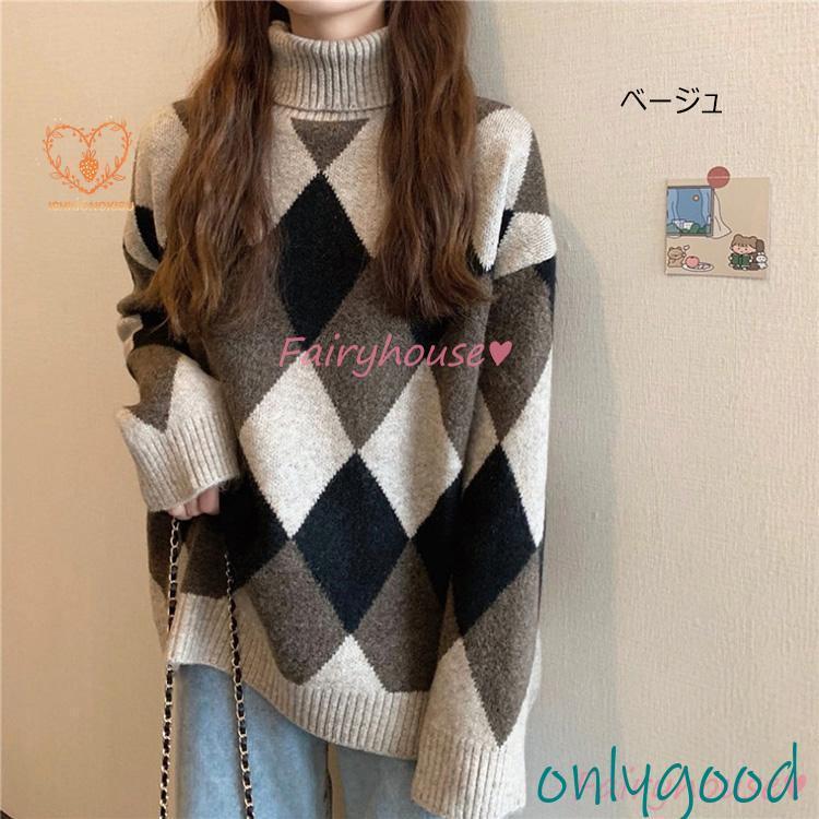 ニットトップス レディース 春秋冬 40代 長袖セーター 配色 ハイネック ショット丈セーター ゆったりプルオーバー オシャレ韓国風 大人ニットインナー 50代 30代 楽天市場】ニットトップス レディース 秋冬 40代 長袖セーター