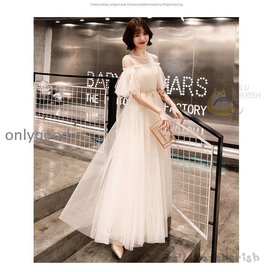 パーティードレス ロングドレス 演奏会 ドレス レディース 結婚式 チュールドレス ワンピース マキシ丈 ピアノ 発表会 お呼ばれ 二次会 披露宴 上品 大人 夏