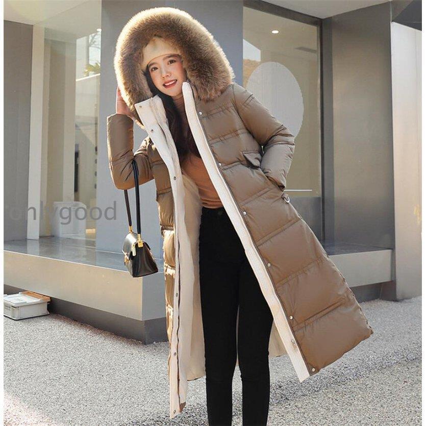 ダウン風コート レディース 防寒着 中綿ダウン ロングコート ファー