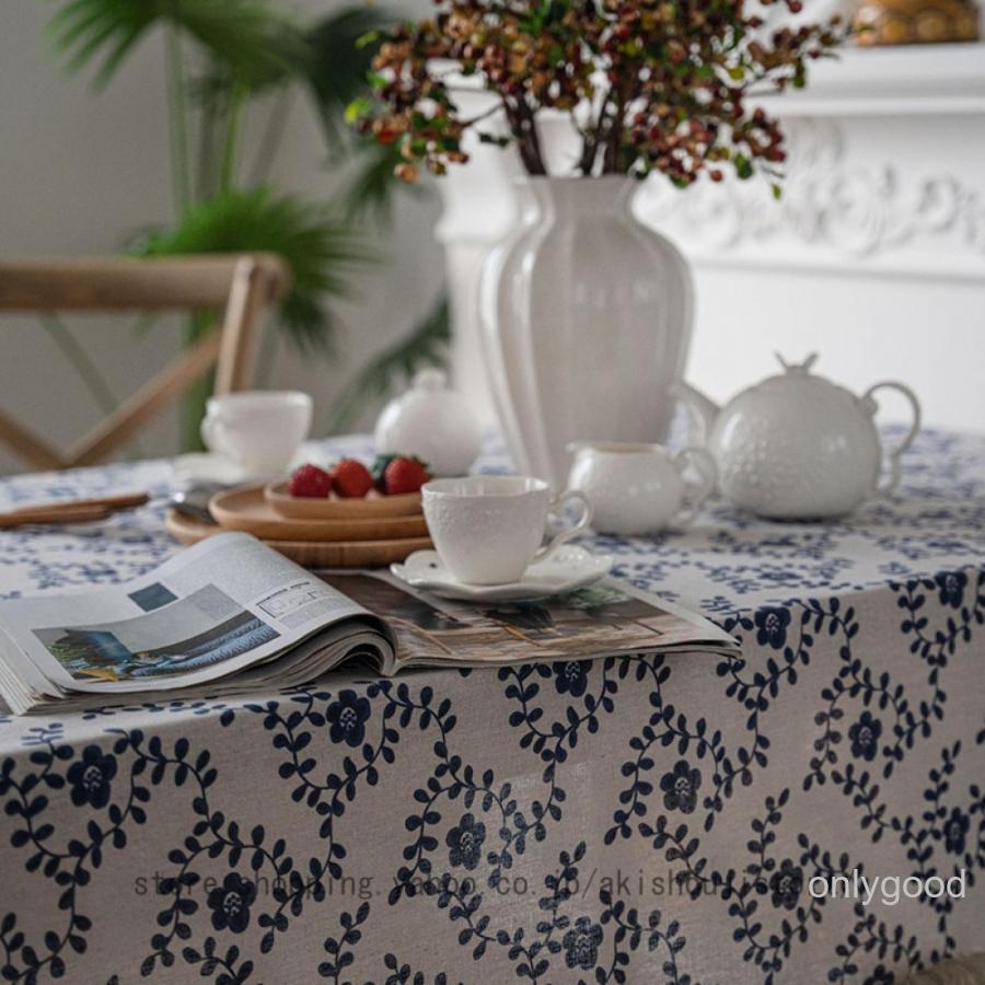 テーブルクロス長方形 北欧 田園風 防水 撥水 無地 レース 厚手 滑り