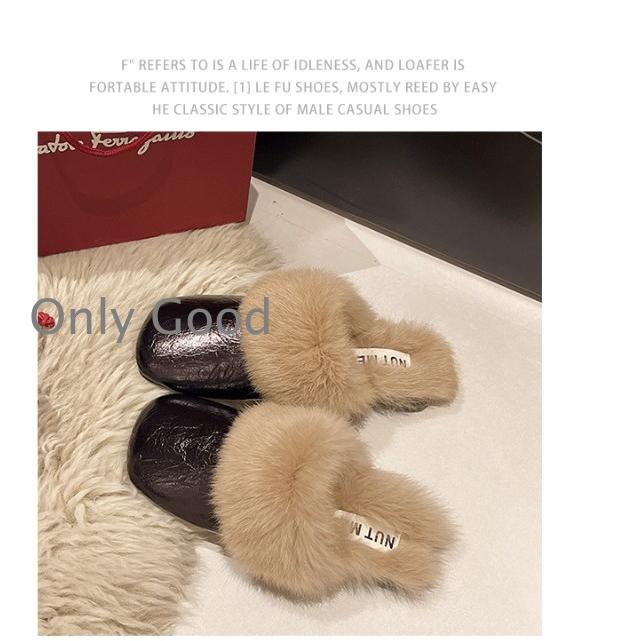 ファーサンダル ぺたんこ 歩きやすい ファー付き サンダル