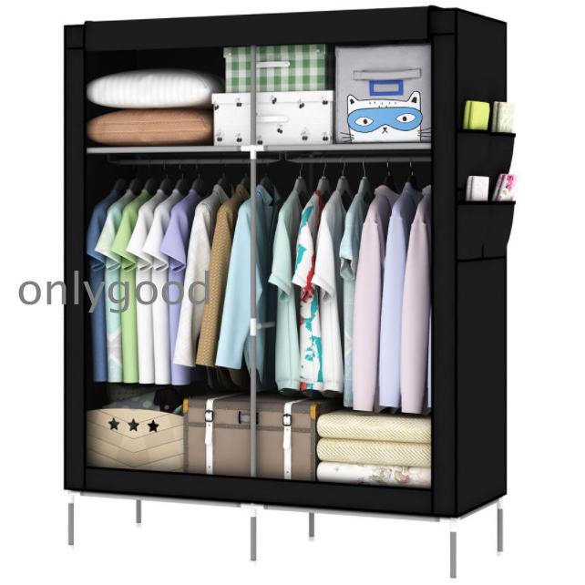 ハンガーラック カバー 衣類 洋服 収納 棚付き クローゼット コート