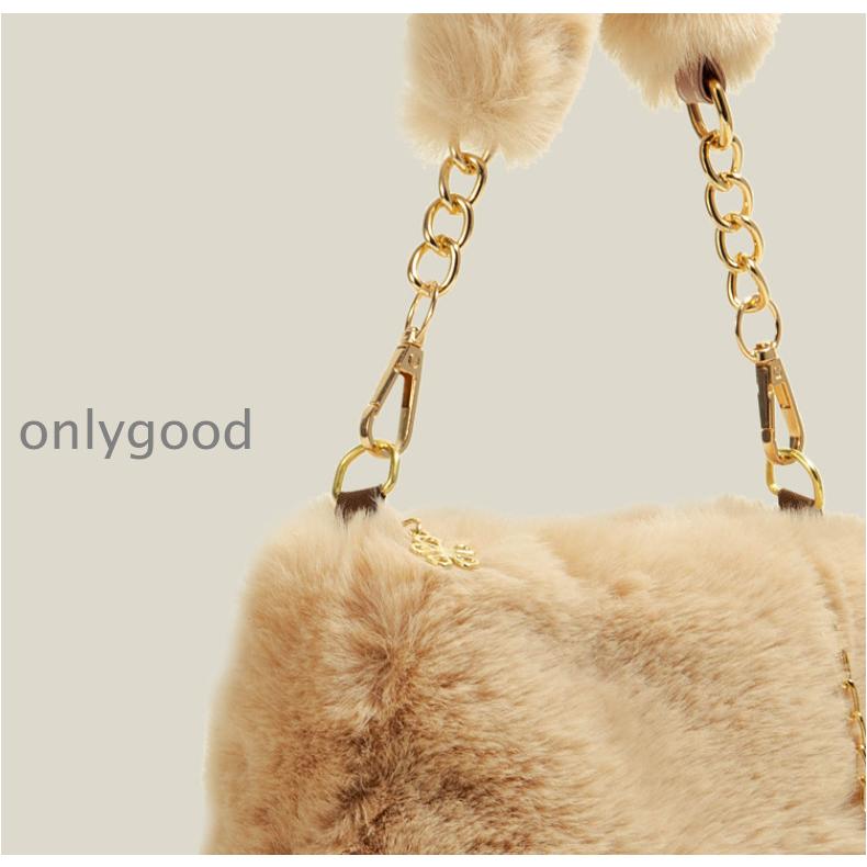 ファーバッグ レディース ショルダー ハンドバッグ 手提げバッグ 2way