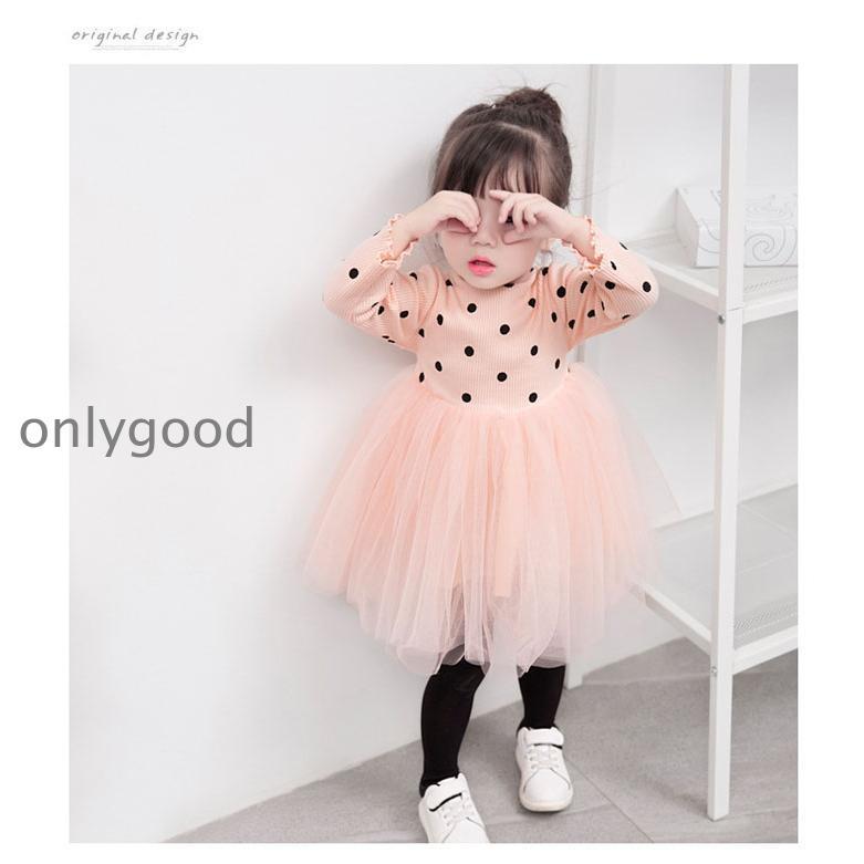 水玉柄ワンピース きれいめ 秋 七五三 女の子 ベビー ドレス 長袖  結婚式 子供 ドレス 祝い 赤ちゃん 誕生日 服 1歳2歳3歳4歳 バースデー キッズ 春 | ブランド登録なし | 12