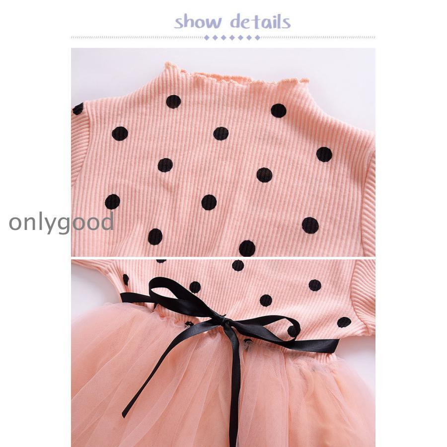 水玉柄ワンピース きれいめ 秋 七五三 女の子 ベビー ドレス 長袖  結婚式 子供 ドレス 祝い 赤ちゃん 誕生日 服 1歳2歳3歳4歳 バースデー キッズ 春 | ブランド登録なし | 15