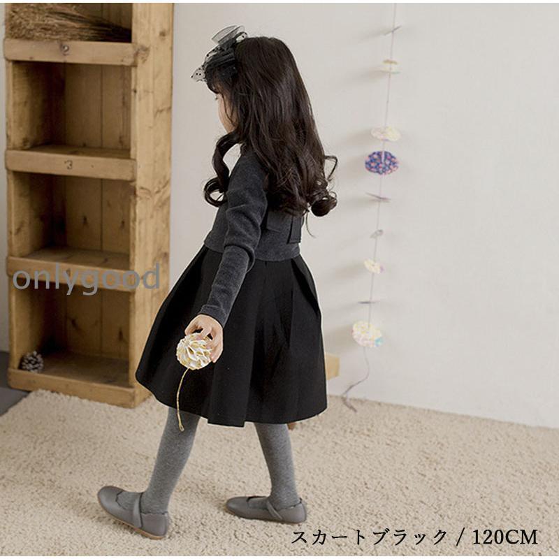 子供ワンピース シンプル  入学式 ブラック 黒 グレー こどもドレス ピアノ 発表会 七五三 キッズ服 子供服 お受験 面接 説明会 キッズワンピース 冠 | ブランド登録なし | 16