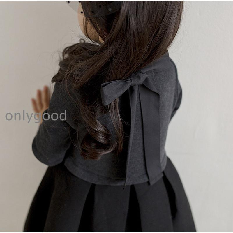 子供ワンピース シンプル  入学式 ブラック 黒 グレー こどもドレス ピアノ 発表会 七五三 キッズ服 子供服 お受験 面接 説明会 キッズワンピース 冠 | ブランド登録なし | 04