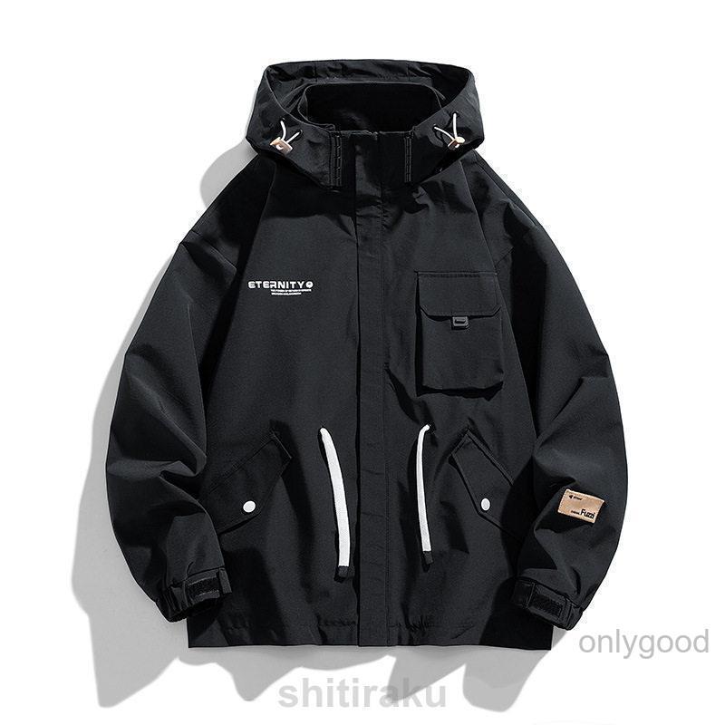 マウンテンパーカー メンズ ウィンドブレーカー フード付け バイク